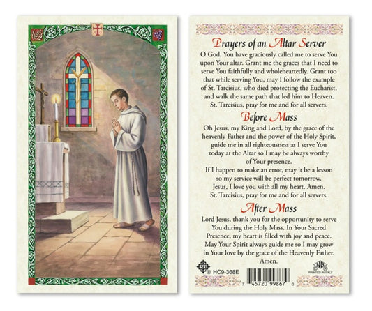 PRAYERS FOR AN ALTAR SERVER