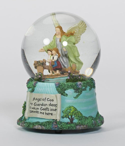 CÚPULA MUSICAL DE ÁNGEL DE LA GUARDA DE 5.7" DE ALTO