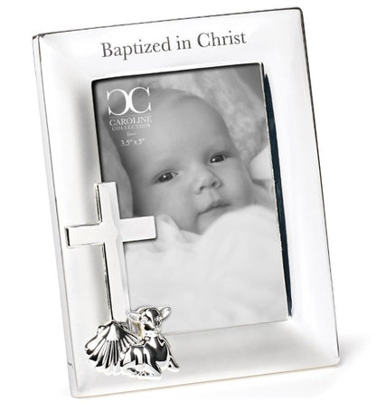 BAPTISM SILVER FRAME W/SHELL