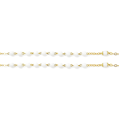 HOLY COMMUNION EUCHARISTIC ROSARY IN GOLD PLATED