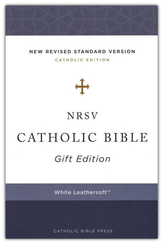 NRSV BIBLIA CATÓLICA CUERO SUAVE, BLANCO