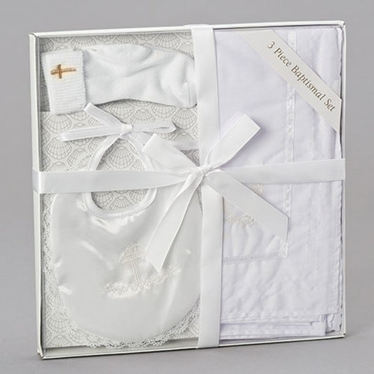 3-PIECE BAPTISM GIFT SET -NEUTRAL