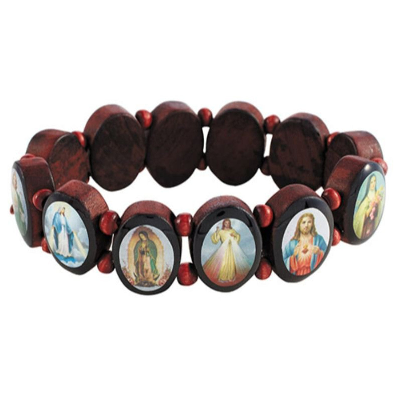 OVAL PANELS DEVOTIONALS SAINTS BRACELET