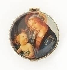 1.5"H MADONNA IMAGE ROSARY BOX