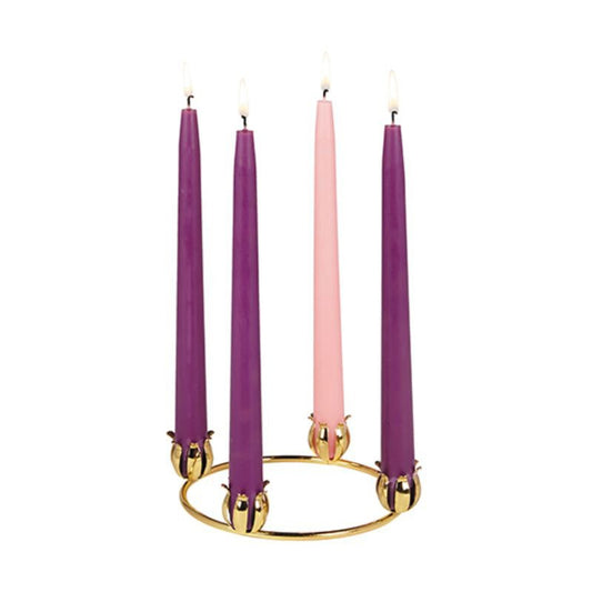 6" BRASS ADVENT WREATH