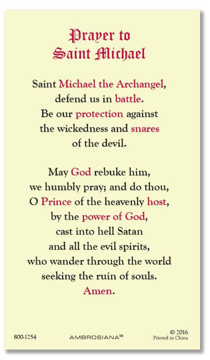 PRAYER TO SAINT MICHAEL