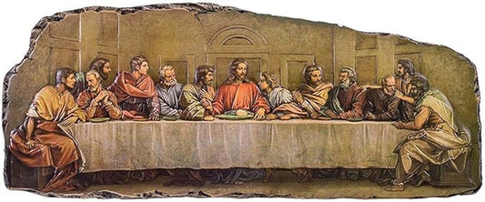 7.75"H THE LAST SUPPER PLAQUE BY ROMAN