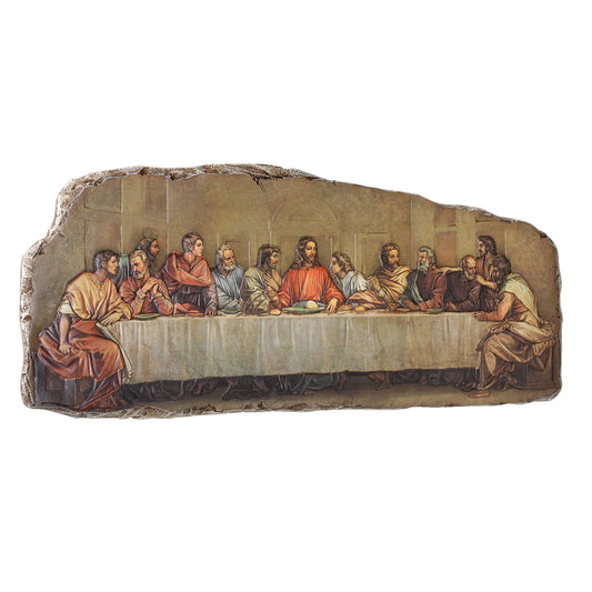 PLACA DE LA ÚLTIMA CENA DE 7,75" DE ALTO DE ROMAN