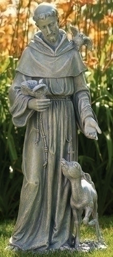 36.5" ST. FRANCIS W/ DEER GARDEN STATUE