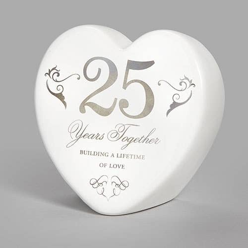 THE 25TH ANNIVERSARY CERAMIC HEART