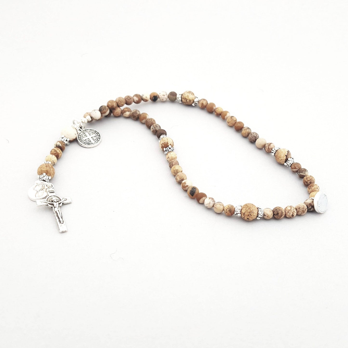 PICTURE JASPER WRIST ROSARY FIVE DECADE
