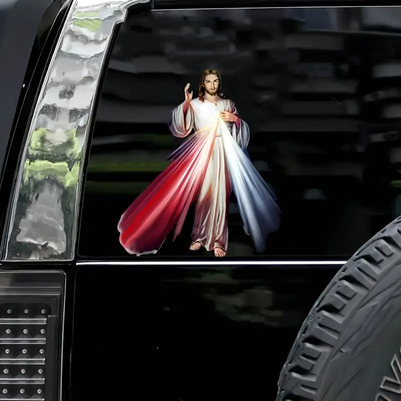DIVINE MERCY FAITH INSPIRED CAR DECAL