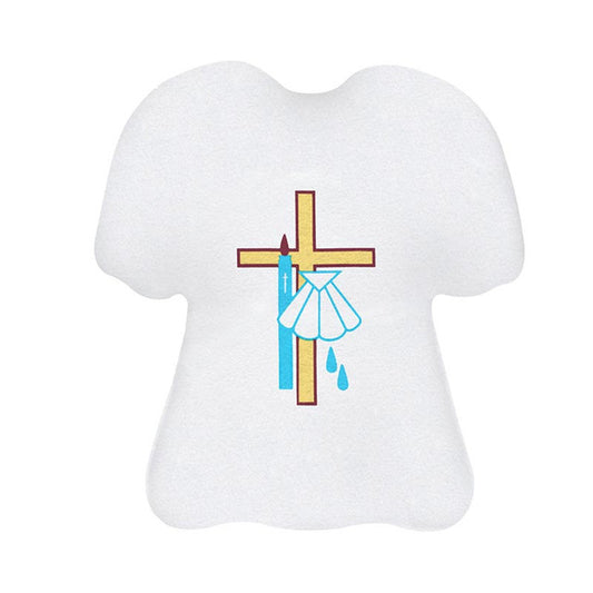 CROSS AND SHELL BAPTISMAL GARMENT