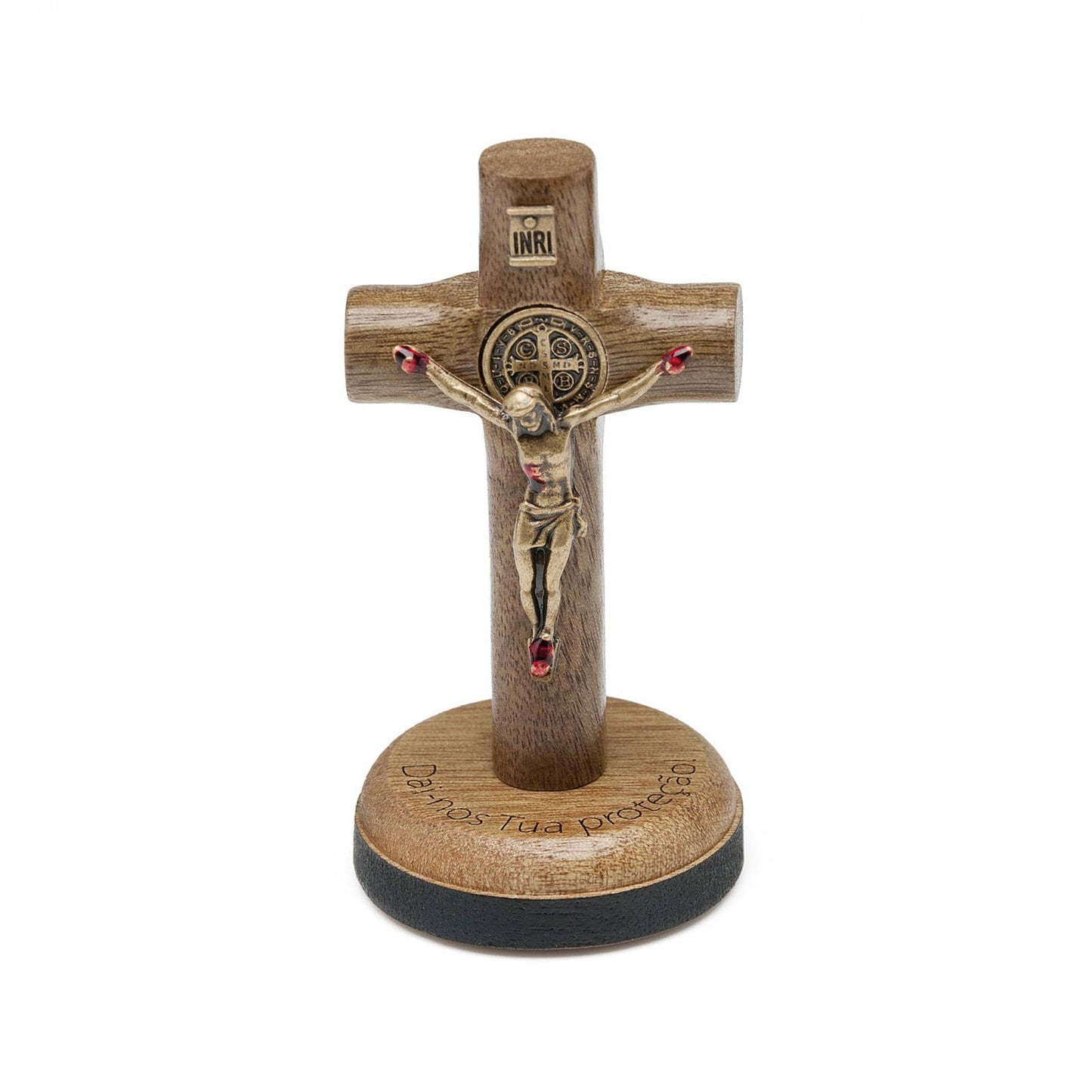 AUTO DEVOTIONAL: ST. BENEDICT WOODEN CROSS