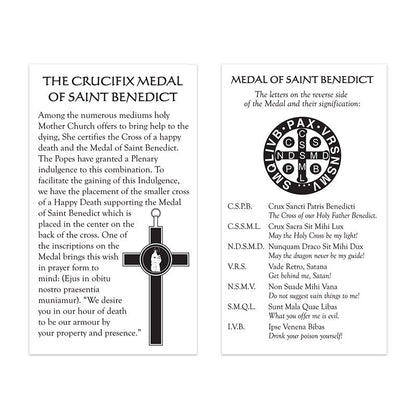 TWO-TONE ST. BENEDICT CRUCIFIX PENDANT