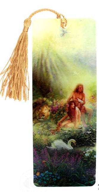 3D LENTICULAR BOOKMARK: ADAM & EVE