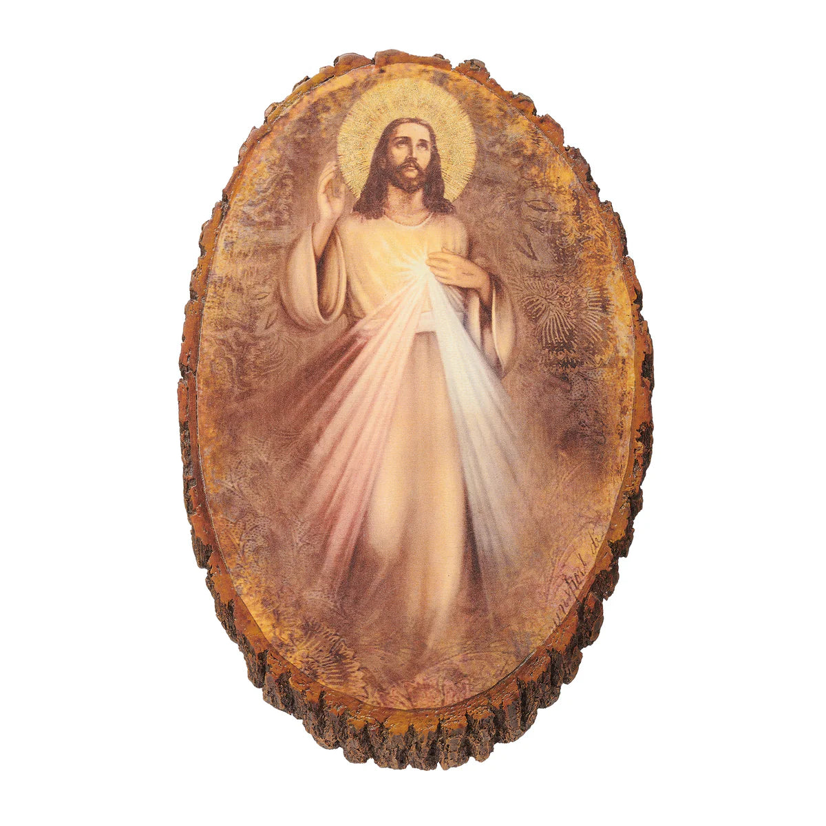 DIVINE MERCY OVAL WALL PLAQUE