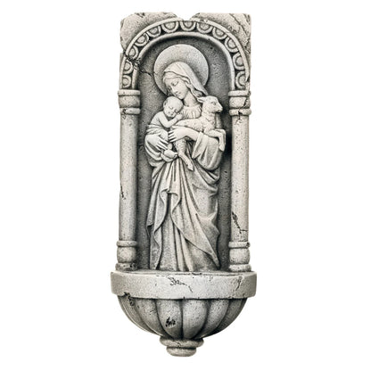 MADONNA & CHILD: INNOCENCE WATER FONT -JOSEPH'S ROMAN STUDIO