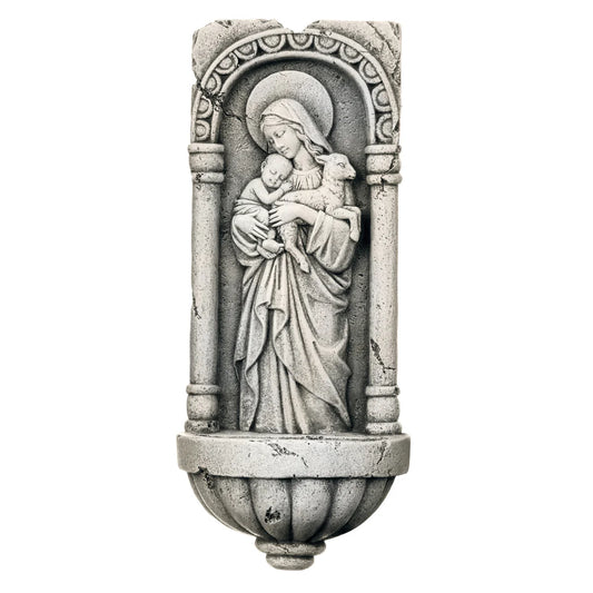 MADONNA & CHILD: INNOCENCE WATER FONT -JOSEPH'S ROMAN STUDIO