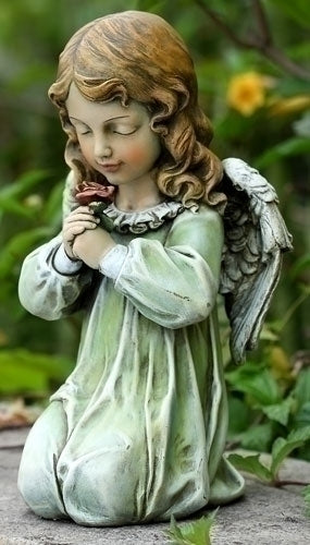 KNEELING ANGEL GARDEN STATUE | ANGEL ARRODILLADO PARA JARDIN