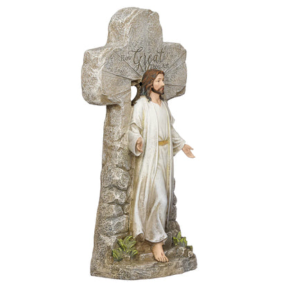 JESUS RISING TOMB STATUE