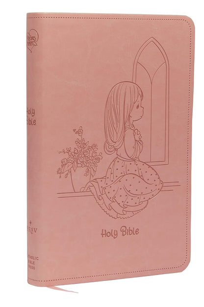 NRSV CATHOLIC PRECIOUS MOMENTS PINK LEATHERSOFT