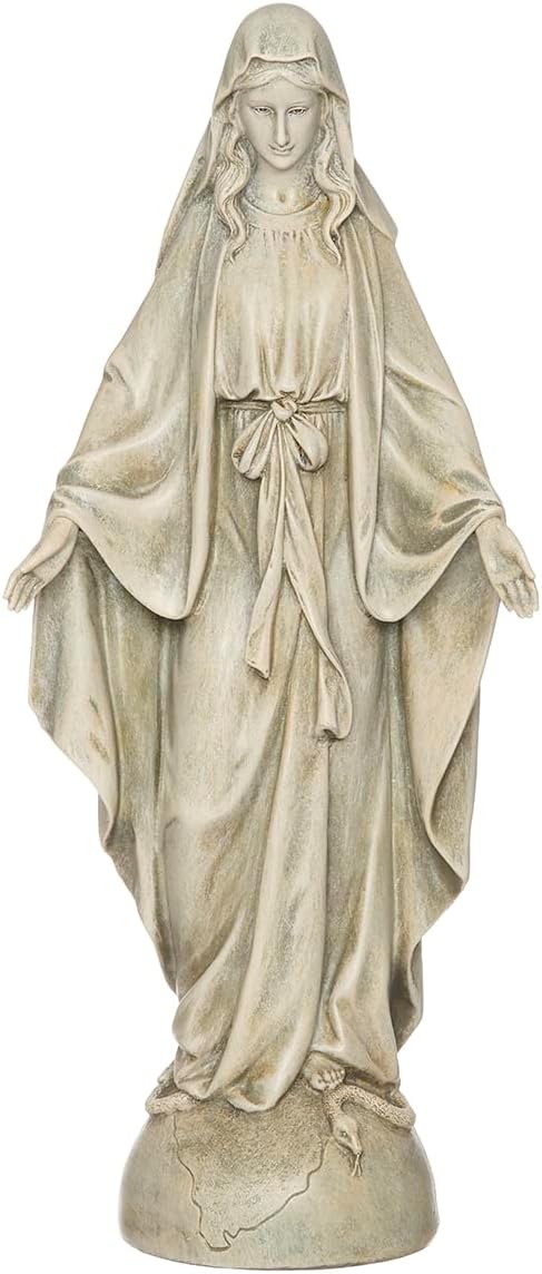 OUR LADY OF GRACE GARDEN STATUE 14" BY ROMAN