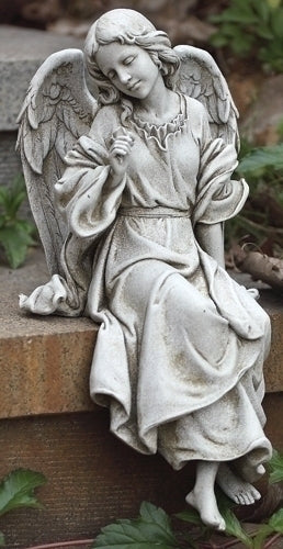 SITTING ANGEL GARDEN STATUE | ANGEL SENTADO PARA JARDIN