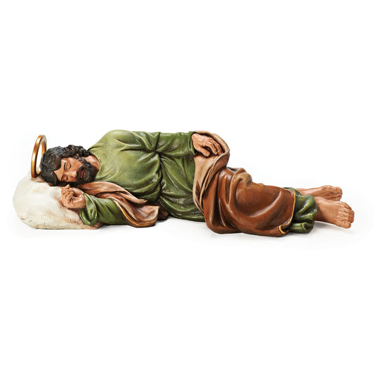 ESTATUA DE SAN JOSÉ DURMIENDO DE 22,5" DE ROMAN