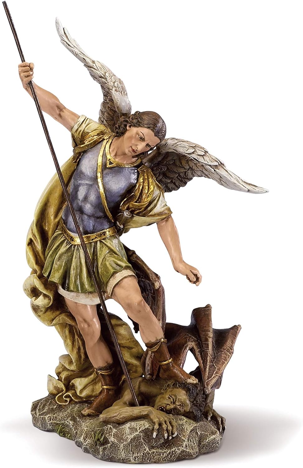 12"H ST. MICHAEL THE ARCHANGEL FIGURE RENAISSANCE COLLECTION