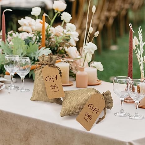 CLOTH SMALL GIFT BAGS WITH DRAWSTRING