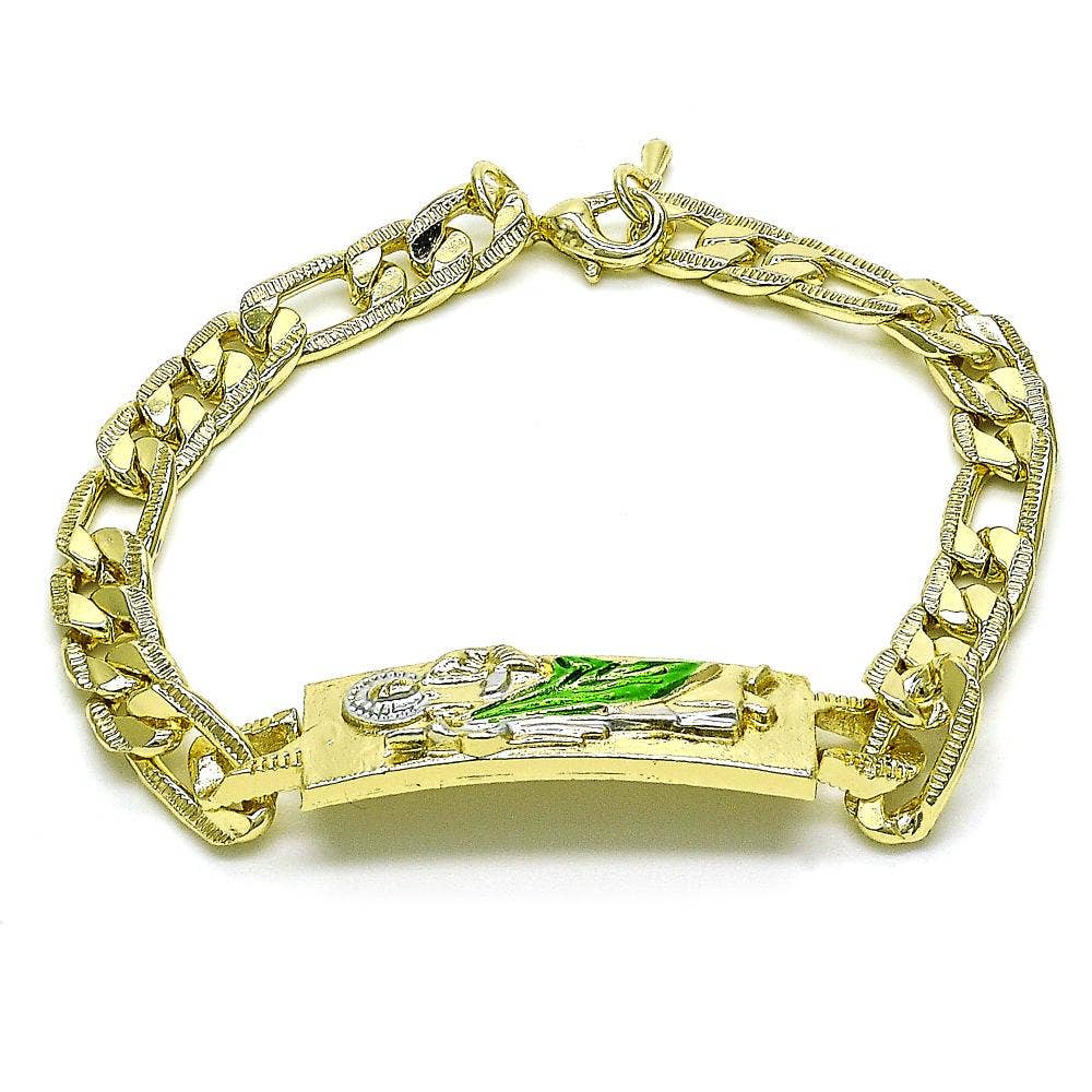 18K GOLD LAYERED ST. JUDE BRACELET