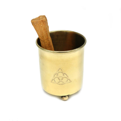 BRASS INCENSE BURNER: TRIQUETRA