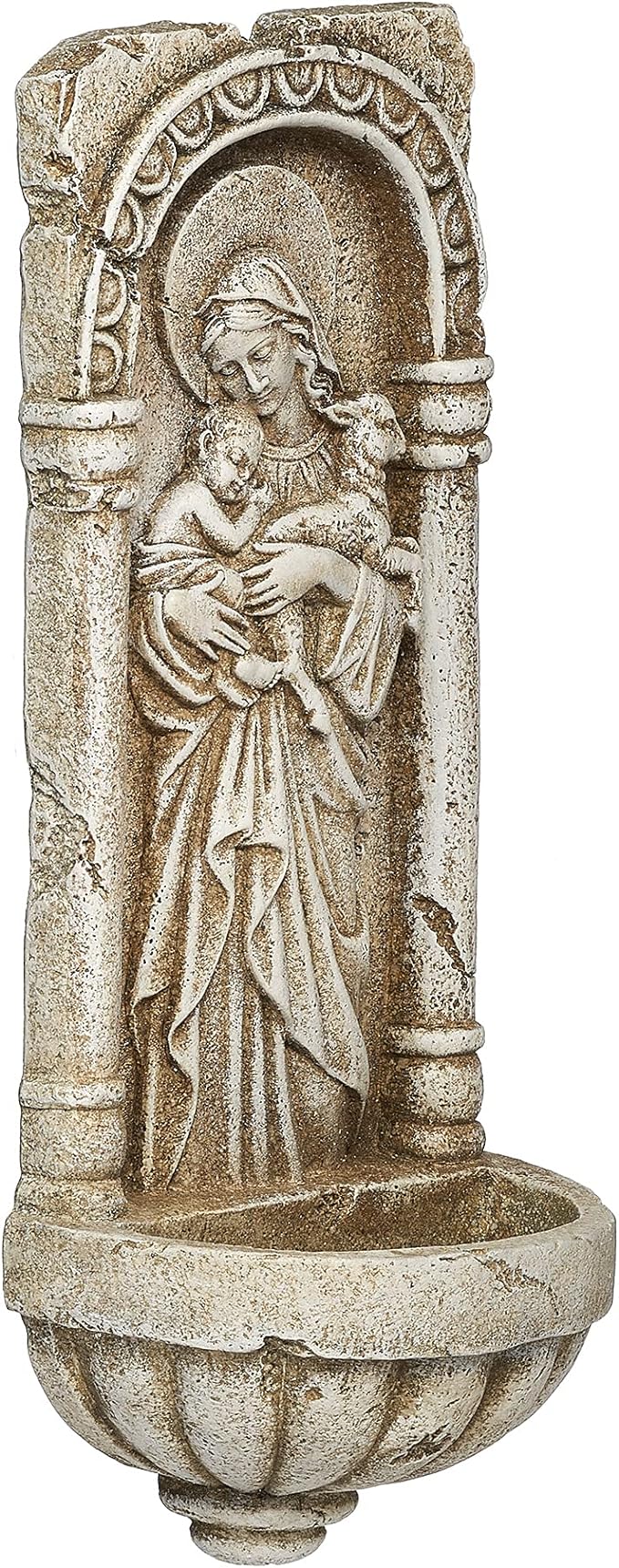 MADONNA & CHILD: INNOCENCE WATER FONT -JOSEPH'S ROMAN STUDIO