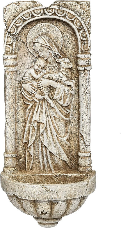 MADONNA & CHILD: INNOCENCE WATER FONT -JOSEPH'S ROMAN STUDIO