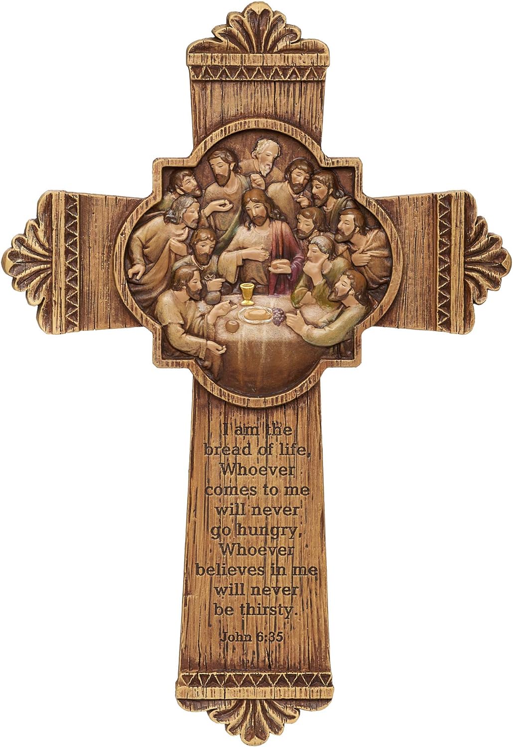 LAST SUPPER WALL CROSS 10.25"H