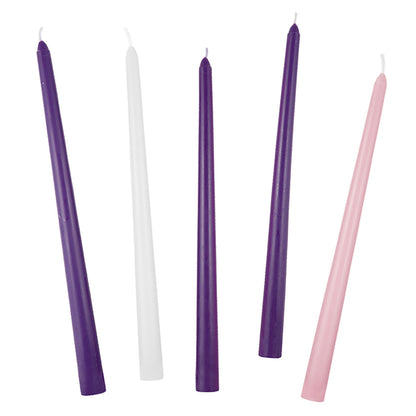 12" ADVENT TAPER CANDLE 5-SET