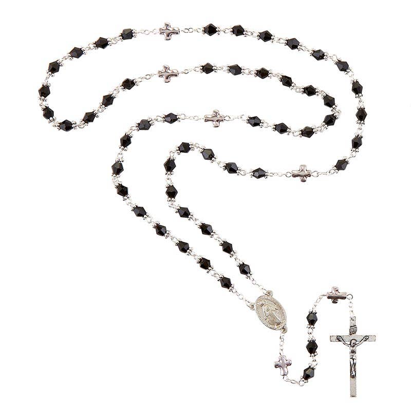 GLASS BEAD WEDDING ROSARY HIS & HERS SET