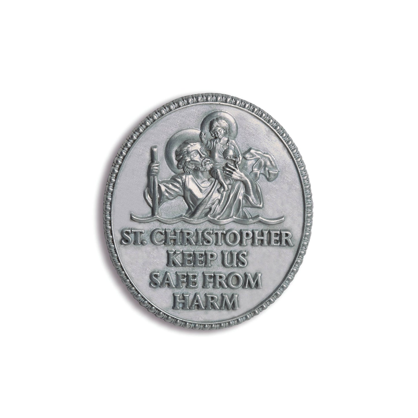 ST. CHRISOTPHER VISOR CLIP: PROTECTORS OF THE ROAD