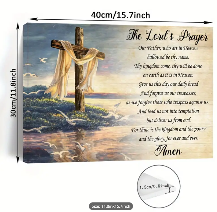 THE LORD'S PRAYER WALL CANVAS