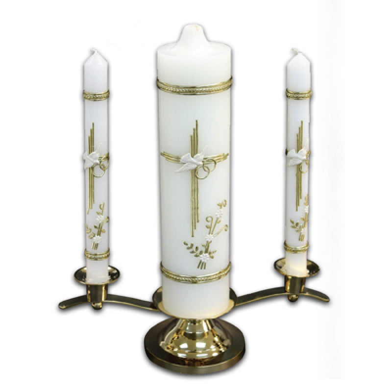 JUEGO DE VELAS DE BODAS DE PLATA