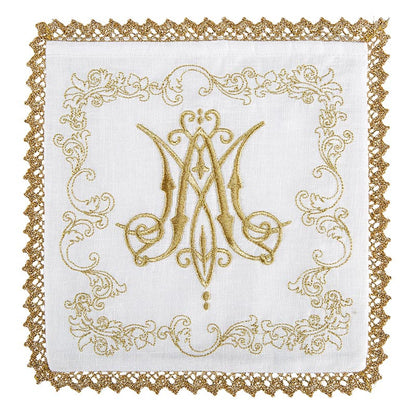 EMBROIDERED JERUSALEM CROSS LACE TRIM MASS LINEN GIFT SET (Copy)