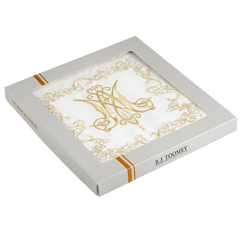 EMBROIDERED JERUSALEM CROSS LACE TRIM MASS LINEN GIFT SET (Copy)