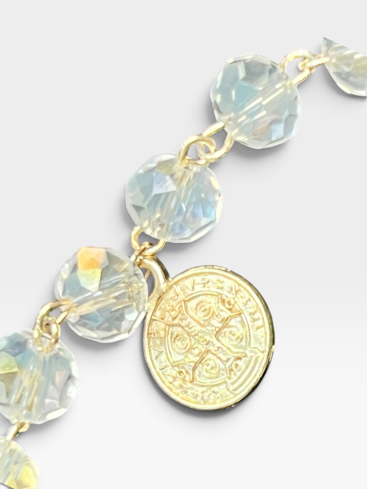 Frosted Glass Decade Bracelet