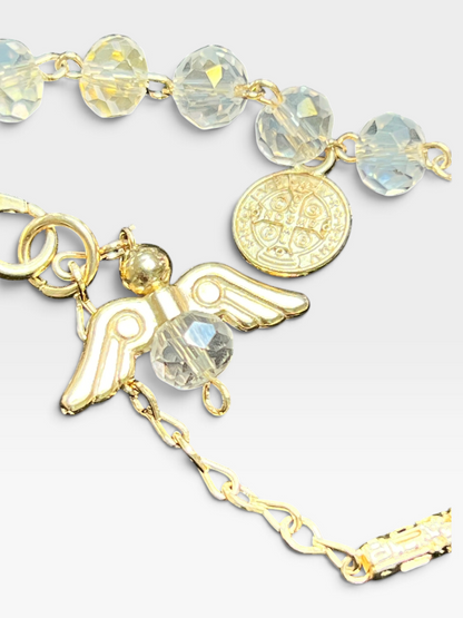 Frosted Glass Decade Bracelet