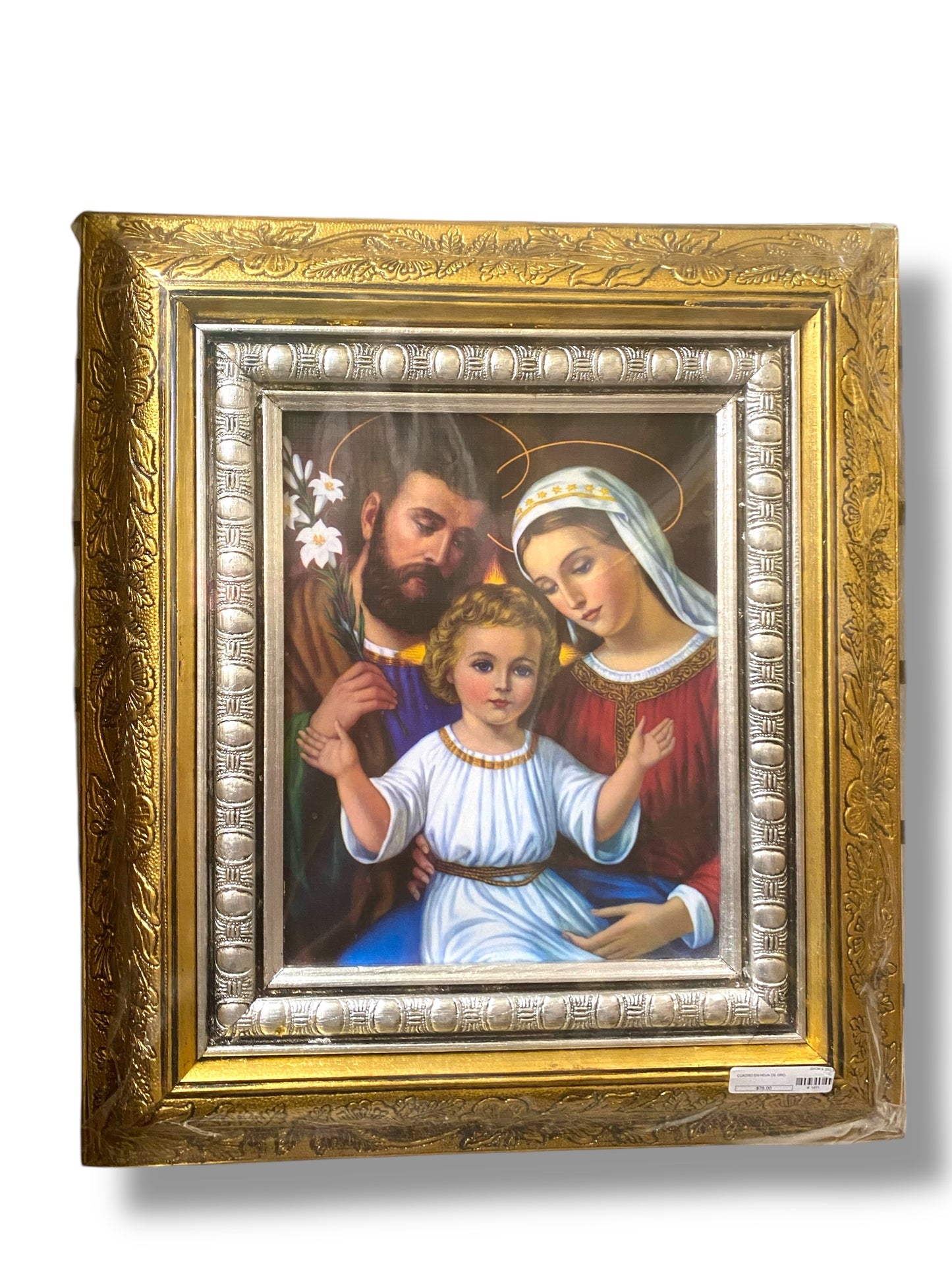 ELEGANT WOODEN FRAME GOLDLEAF 15"X17" | CUADRO EN HOJA DE ORO ELEGANTE