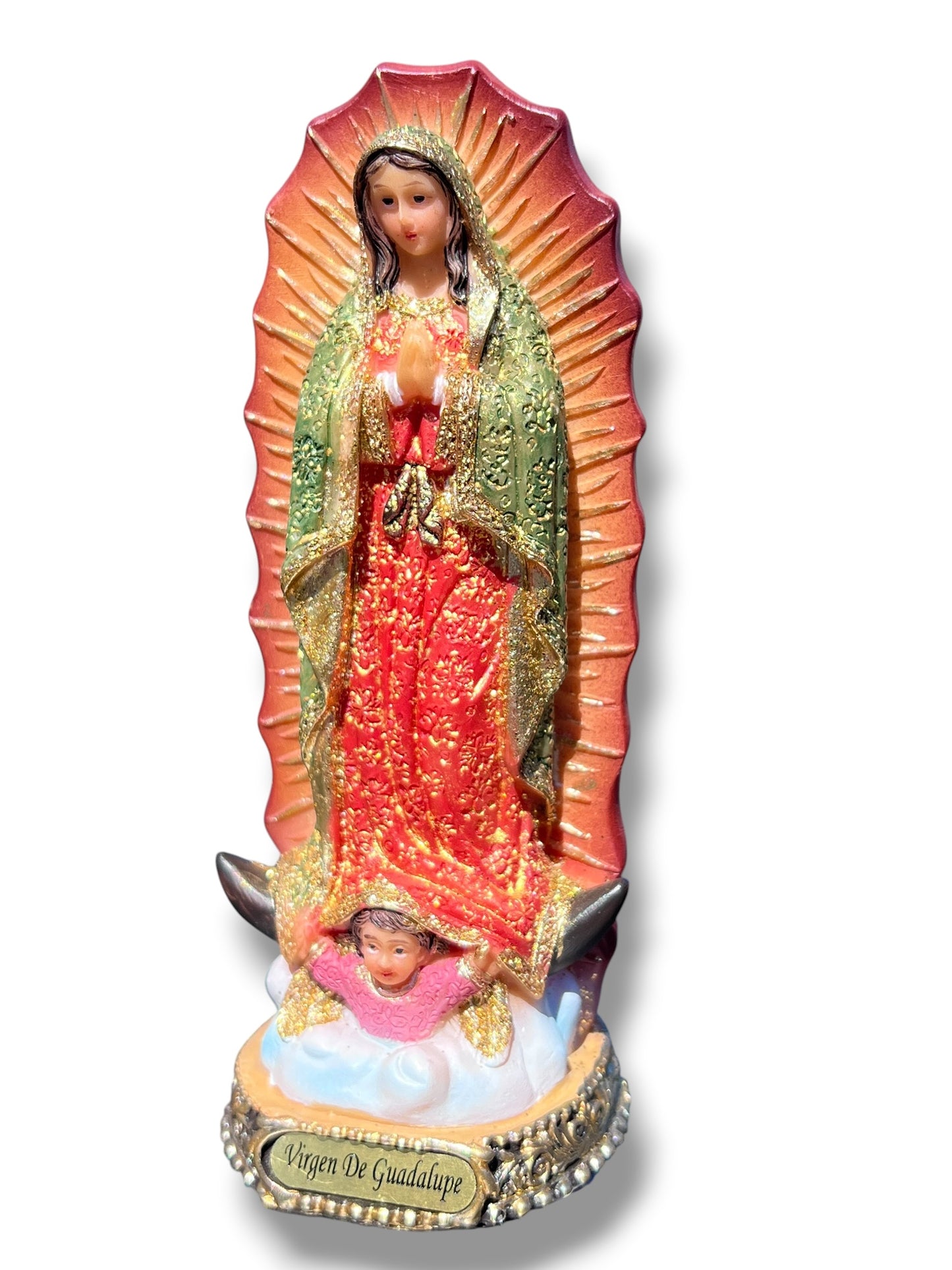 5" OUR LADY OF GUADALUPE STATUE