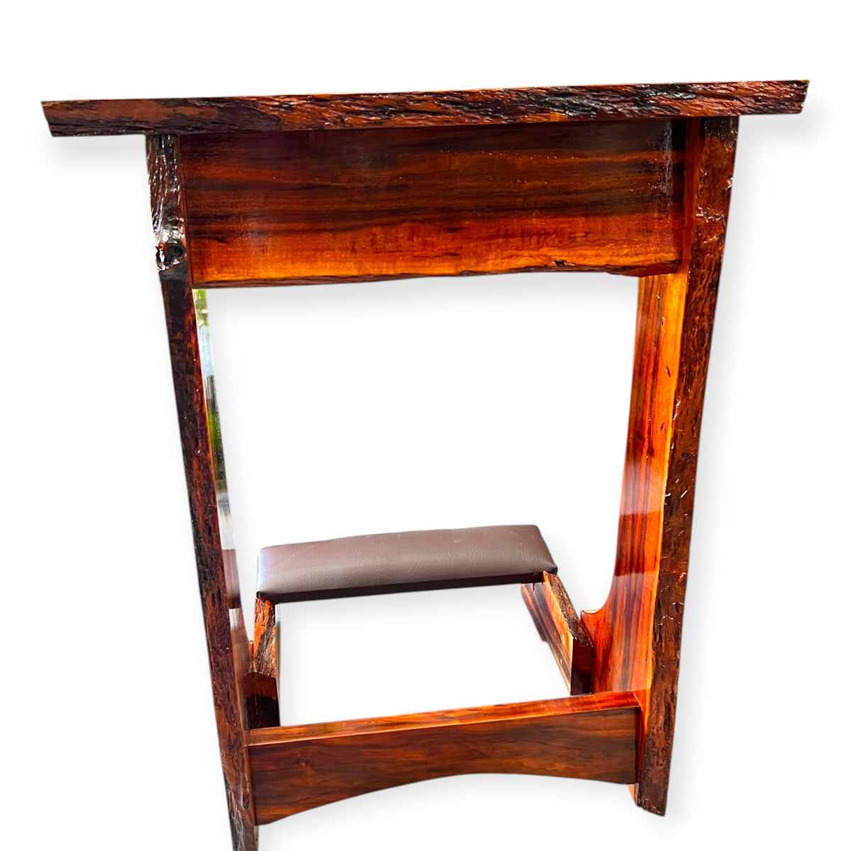 African Rosewood Rustic Kneeler