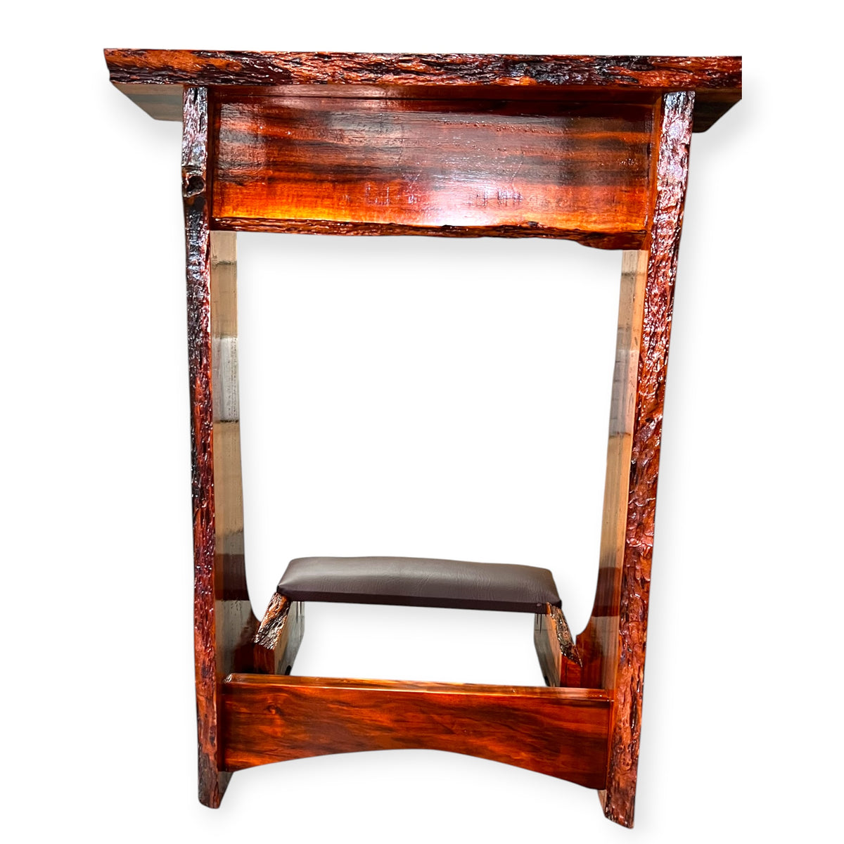 African Rosewood Rustic Kneeler