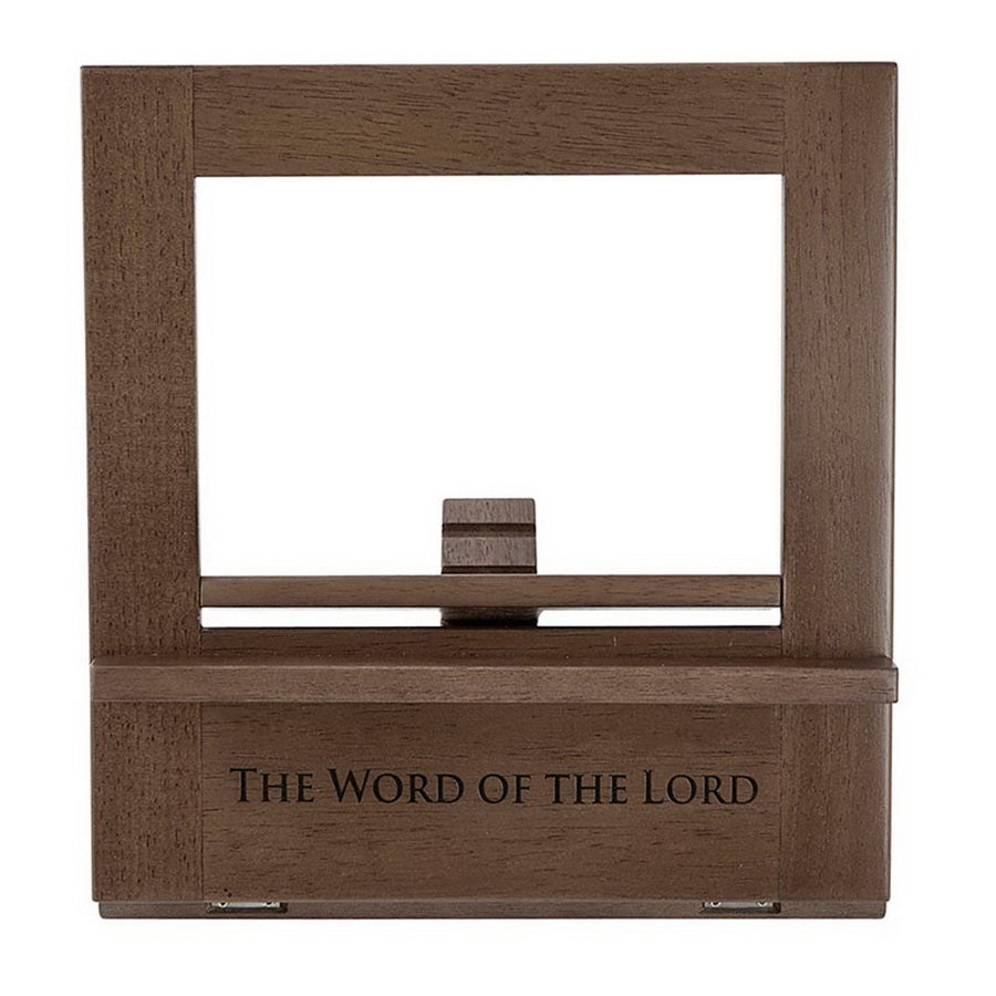 "THE WORD OF THE LORD" WOODEN BIBLE STAND